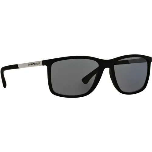 Polar Gray Sunglasses EA 4058 506381 , male, Sizes: 58 MM - Emporio Armani - Modalova