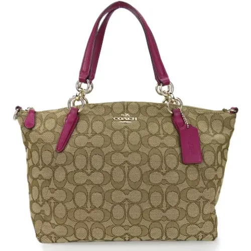 Pre-owned Tote Bags, female, , Size: ONE SIZE Pre-owned Canvas handbags - Coach Pre-owned - Modalova