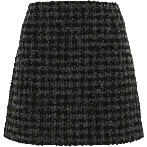 Short Skirts, female, , Size: S Tweed Mini Skirt Wool - MC2 Saint Barth - Modalova