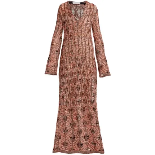 Knitted Maxi Dress , female, Sizes: M - Chloé - Modalova