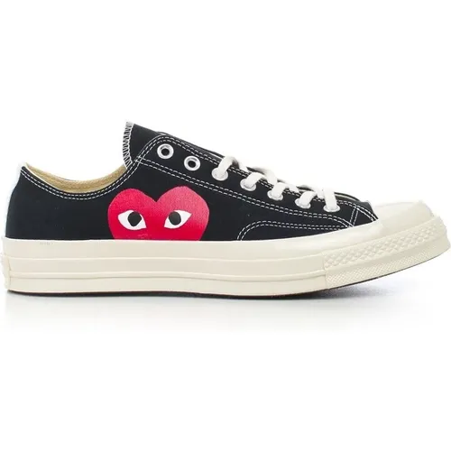 Sneakers, male, , Size: 7 US Big Heart Low Top Sneakers - Comme des Garçons Play - Modalova