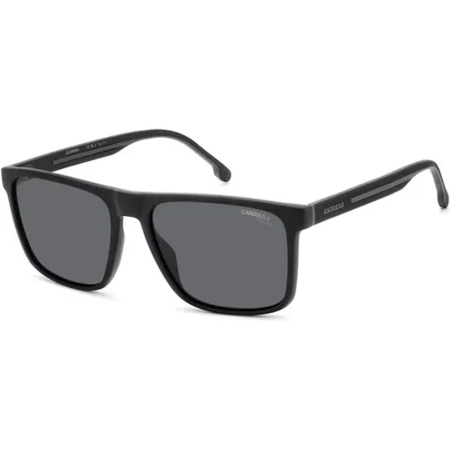 Schwarz Graue Sonnenbrille mit Grauen Polarisierten Gläsern - Carrera - Modalova