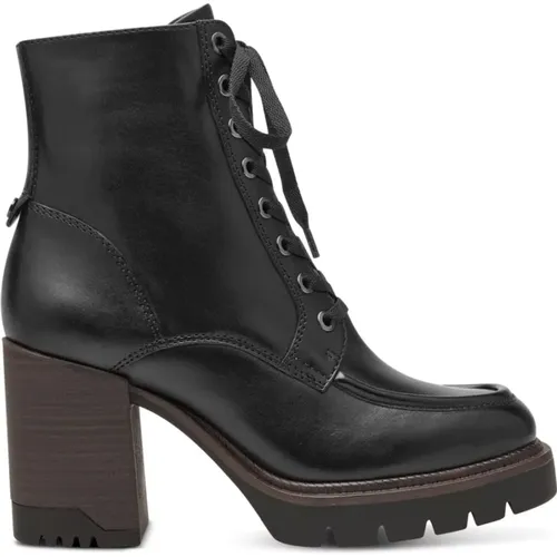 Schwarze Geschlossene Booties , Damen, Größe: 37 EU - tamaris - Modalova