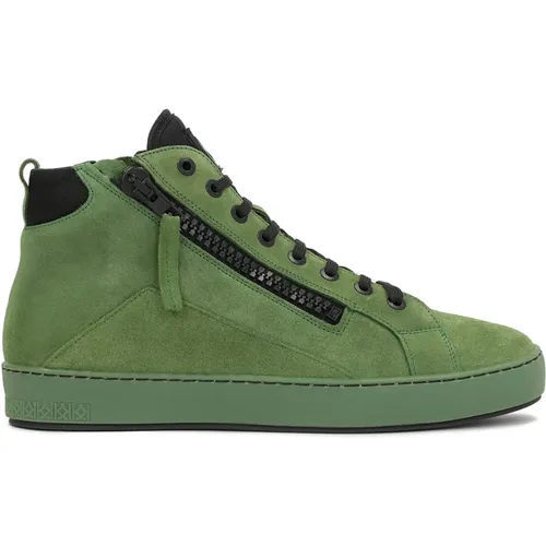 Grüne Wildleder High-Top Sneakers - Kazar - Modalova