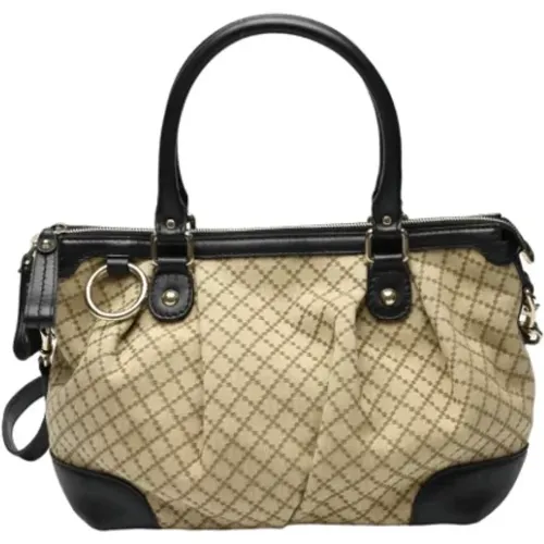 Pre-owned Tote Bags, female, , Size: ONE SIZE Pre-owned Canvas gucci-bags - Gucci Vintage - Modalova