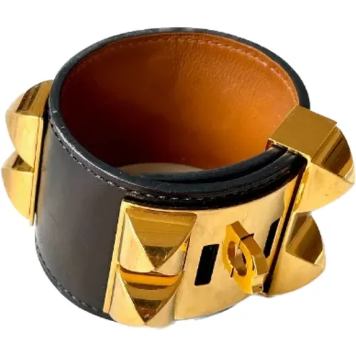 Pre-owned Jewellery, female, , Size: ONE SIZE Pre-owned Leather bracelets - Hermès Vintage - Modalova