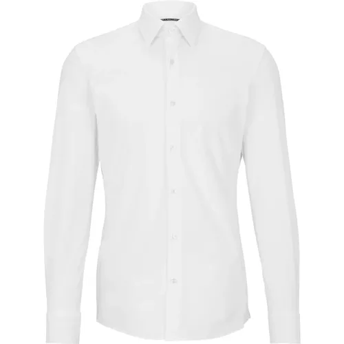 Slim Fit Technical Stretch Knit Shirt , male, Sizes: 4XL - Hugo Boss - Modalova