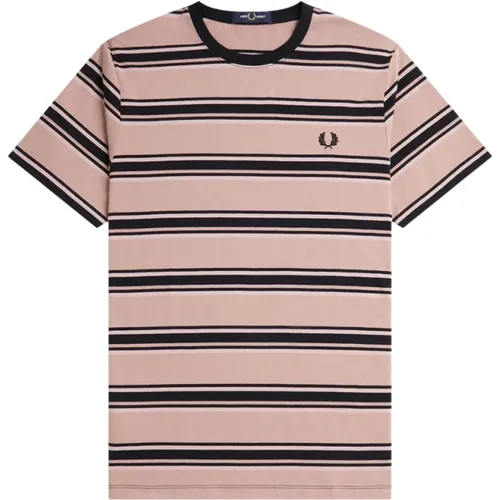 T-Shirts, male, , Size: M FP Stripe T-Shirt - Fred Perry - Modalova