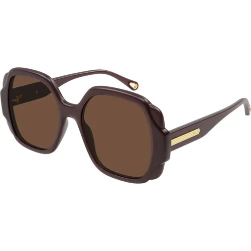 Sunglasses Ch0121S , female, Sizes: 55 MM - Chloé - Modalova