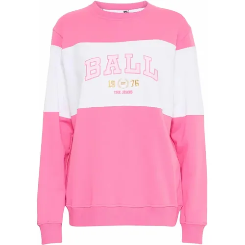 Gemütlicher Bestickter Pullover , Damen, Größe: XS - Ball - Modalova