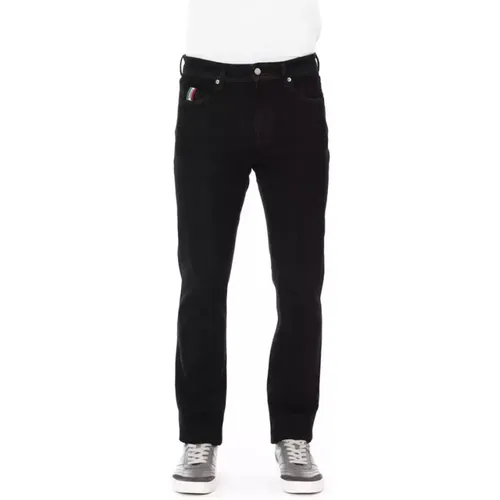 Trendige Schwarze Baumwolljeans Hose , Herren, Größe: W36 - Baldinini - Modalova