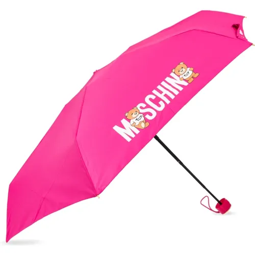 Regenschirm mit Logo , Damen, Größe: ONE Size - Moschino - Modalova