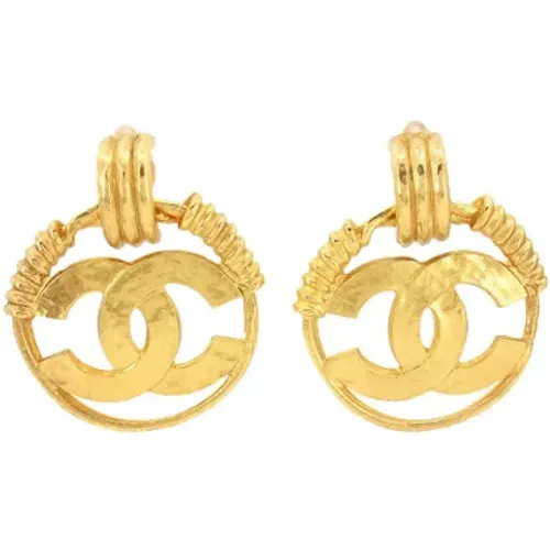 Pre-owned Jewellery, female, , Size: ONE SIZE Pre-owned Fabric earrings - Chanel Vintage - Modalova