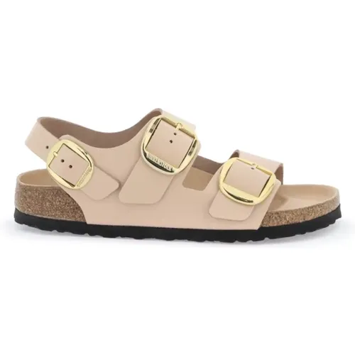 Shiny Leather Big Buckle Sandals , female, Sizes: 7 UK, 6 UK, 4 UK, 8 UK - Birkenstock - Modalova