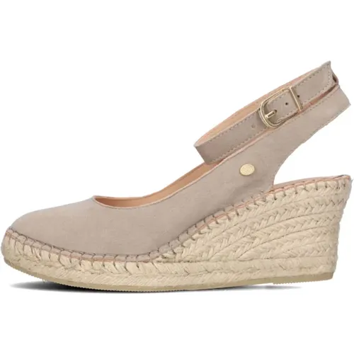 Taupe Espadrilles mit Keilabsatz , Damen, Größe: 39 EU - Fred de la Bretoniere - Modalova