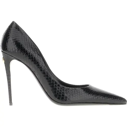 Pumps, female, , Size: 10 US Logo Plaque Pointed-Toe Pumps - Dolce & Gabbana - Modalova
