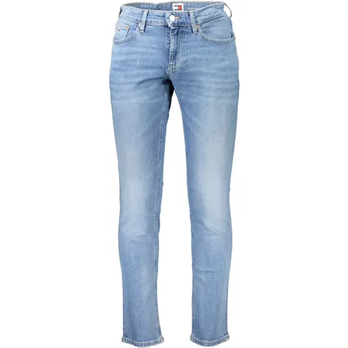 Slim Fit Denim Jeans Blau , Herren, Größe: W28 L32 - Tommy Hilfiger - Modalova