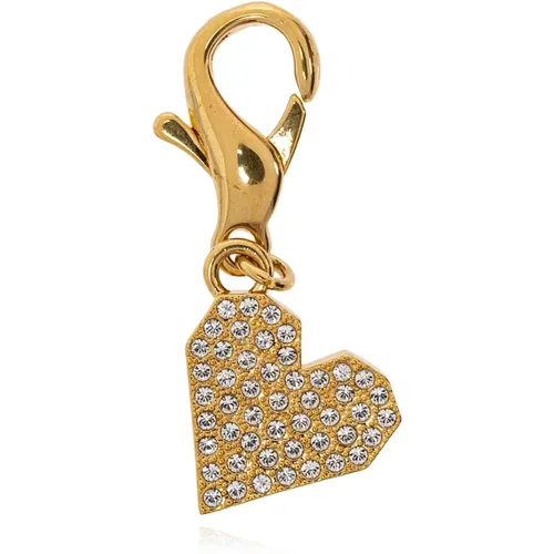 Keyrings, unisex, , Size: ONE SIZE Heart-shaped pendant - Golden Goose - Modalova