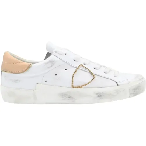 Paris Low Sneakers with Embroidery , male, Sizes: 8 UK, 7 UK, 3 UK - Philippe Model - Modalova