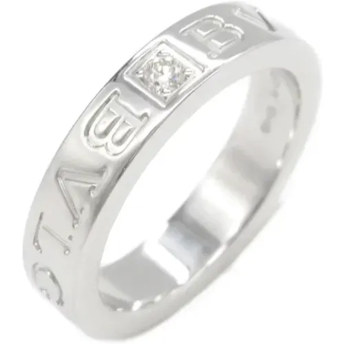 Pre-owned Jewellery, female, , Size: ONE SIZE Pre-owned White Gold rings - Bvlgari Vintage - Modalova