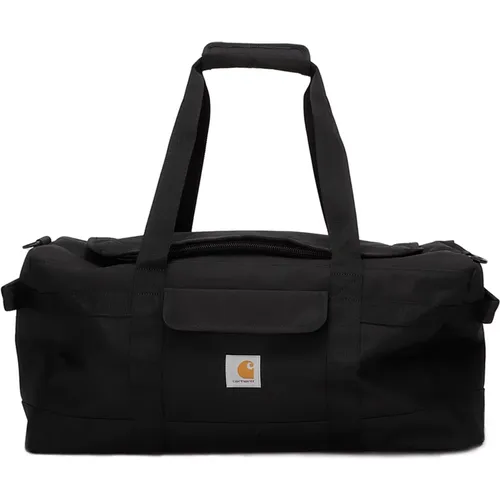 Weekend Bags, male, , Size: ONE SIZE Logo Duffle Bag with Double Handle - Carhartt WIP - Modalova