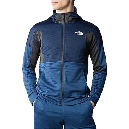 Athletics Full-Zip Hooded Fleece Sweatshirt , male, Sizes: L, S - The North Face - Modalova