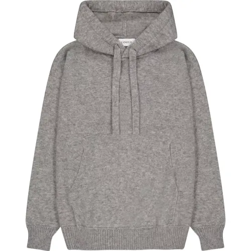 Cashmere and Silk Hooded Sweater , male, Sizes: L, S, M - Laneus - Modalova