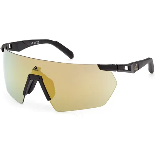 Sunglasses, unisex, , Size: ONE SIZE Matte /Light Brown Sunglasses Sp0062 - Adidas - Modalova