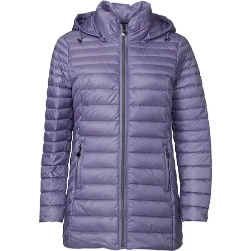 Down Jackets, female, , Size: 3XL Light Down Jacket Lavender Quilted Women - Danwear - Modalova