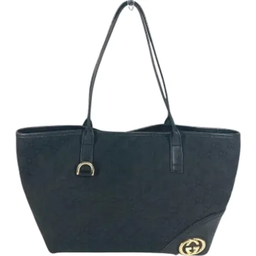 Pre-owned Tote Bags, female, , Size: ONE SIZE Pre-owned Canvas gucci-bags - Gucci Vintage - Modalova