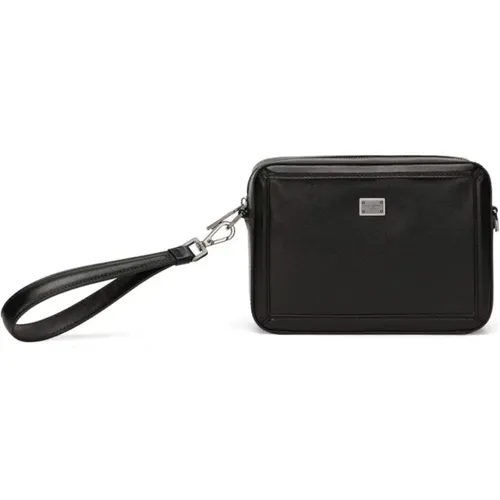 Leather Minibag Cross Body , male, Sizes: ONE SIZE - Dolce & Gabbana - Modalova