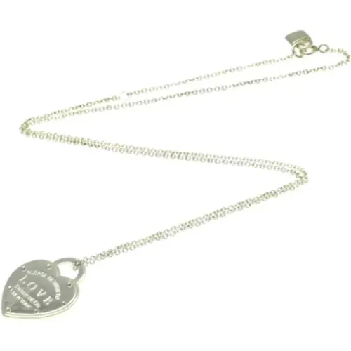 Pre-owned Jewellery, female, , Size: ONE SIZE Pre-owned Silver necklaces - Tiffany & Co. Pre-owned - Modalova