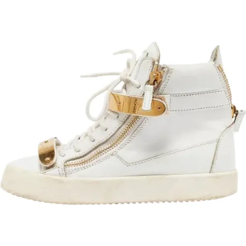 Pre-owned Sneakers, female, , Size: 7 US Pre-owned Leather sneakers - Giuseppe Zanotti Pre-owned - Modalova