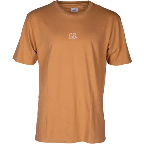 Men's Crew Neck T-shirt, Regular Fit , male, Sizes: 2XL, L, XL - C.P. Company - Modalova