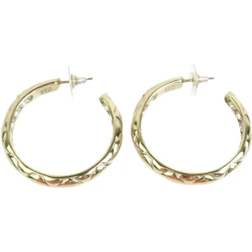 Pre-owned Jewellery, female, , Size: ONE SIZE Pre-owned Metal earrings - Chanel Vintage - Modalova