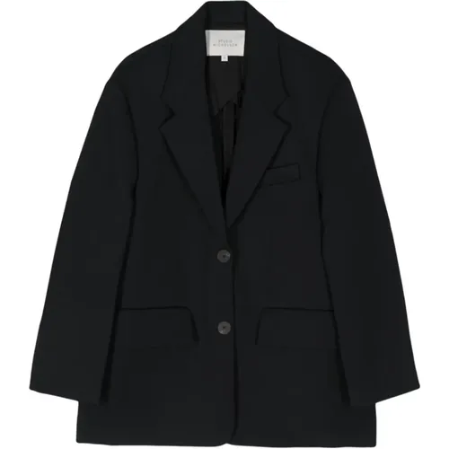 Marineblauer Blazer mit Abfallenden Schultern , Damen, Größe: XS - Studio Nicholson - Modalova