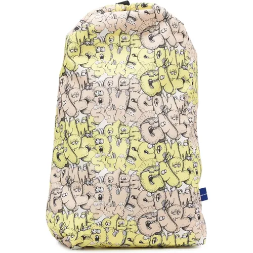 Kaws Logo Print Backpack , male, Sizes: ONE SIZE - Comme des Garçons - Modalova