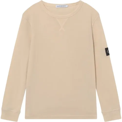 Sweatshirt - Classic Fit, Round Neck, Long Sleeves , male, Sizes: XS, S, XL, L, M - Calvin Klein - Modalova