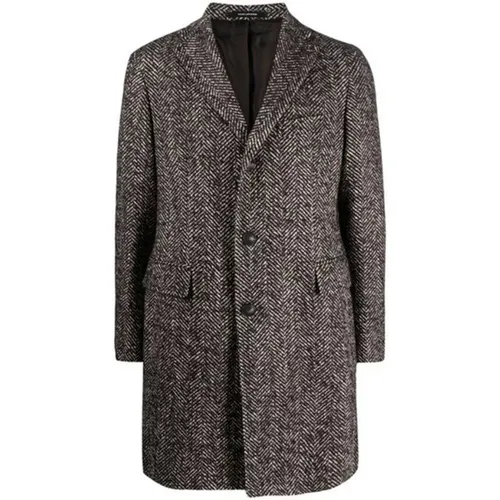 Elegant Men's Single-Breasted Coat , male, Sizes: M - Tagliatore - Modalova