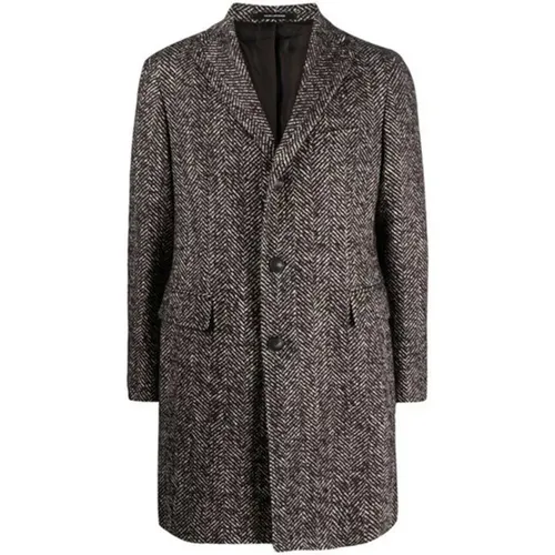 Elegant Men's Single-Breasted Coat , male, Sizes: XL, M - Tagliatore - Modalova