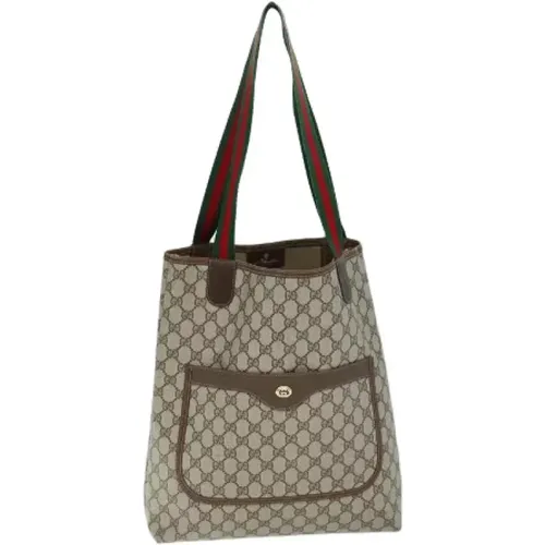 Pre-owned Tote Bags, female, , Size: ONE SIZE Pre-owned Canvas gucci-bags - Gucci Vintage - Modalova