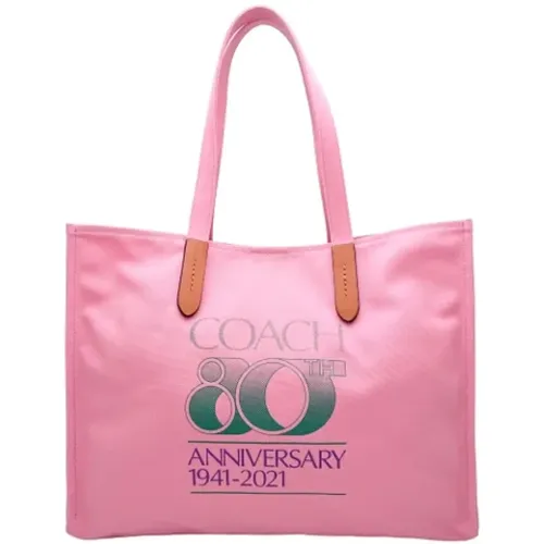 Pre-owned Tote Bags, female, , Size: ONE SIZE Pre-owned Canvas shoulder-bags - Coach Pre-owned - Modalova