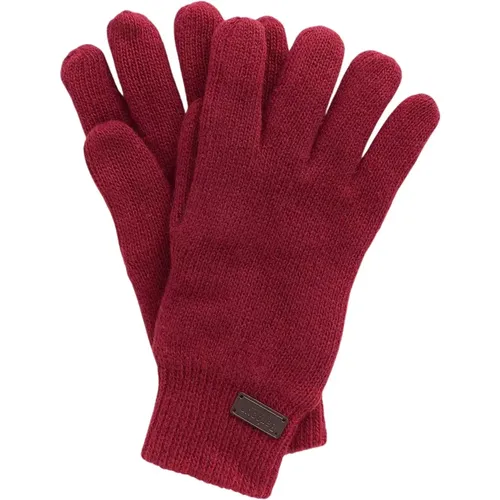 Gloves, unisex, , Size: ONE SIZE Soft Knit Gloves with Ribbed Cuffs - Barbour - Modalova