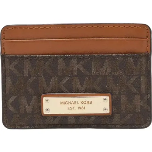 Pre-owned Wallets, female, , Size: ONE SIZE Pre-owned Coated canvas wallets - Michael Kors Pre-owned - Modalova