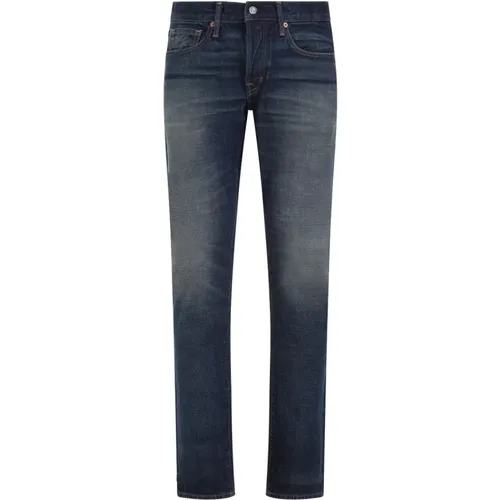 Strong Slim Fit Denim Jeans , male, Sizes: W33, W32 - Tom Ford - Modalova