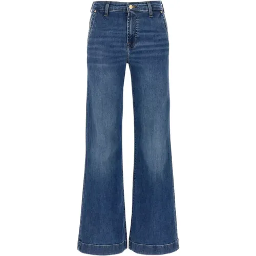 Boot-cut Jeans, female, , Size: W30 Modern Dojo High Waist Flared Jeans - 7 For All Mankind - Modalova