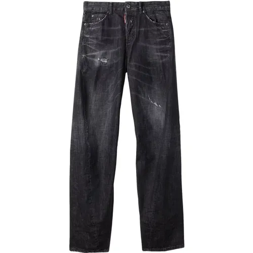 Straight Jeans, female, , Size: XS D2 Twisted Jean - Dsquared2 - Modalova