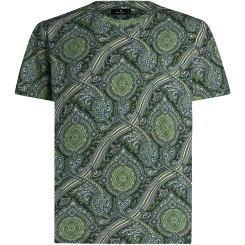 Paisley Print T-Shirt , male, Sizes: 3XL, M, XL, 4XL - ETRO - Modalova