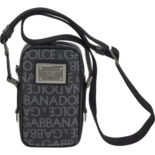 Stilvolle Logo Crossbody Tasche , Herren, Größe: ONE Size - Dolce & Gabbana - Modalova