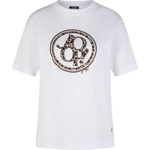 Kristall Logo T-Shirt Leoparden Design - Joop! - Modalova